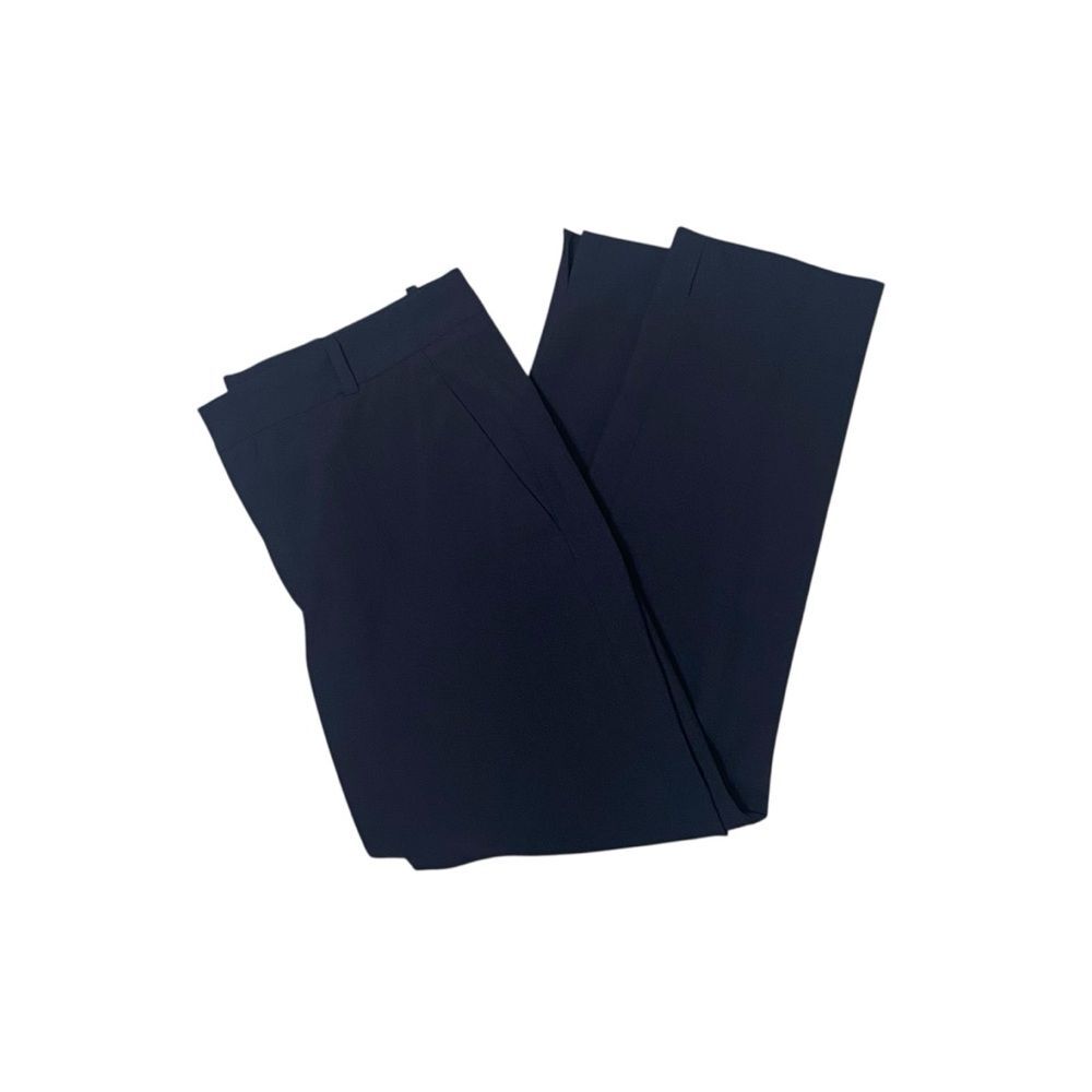 Zara Woman Navy Blue Side Slit Ankle Pants Women's Size Medium